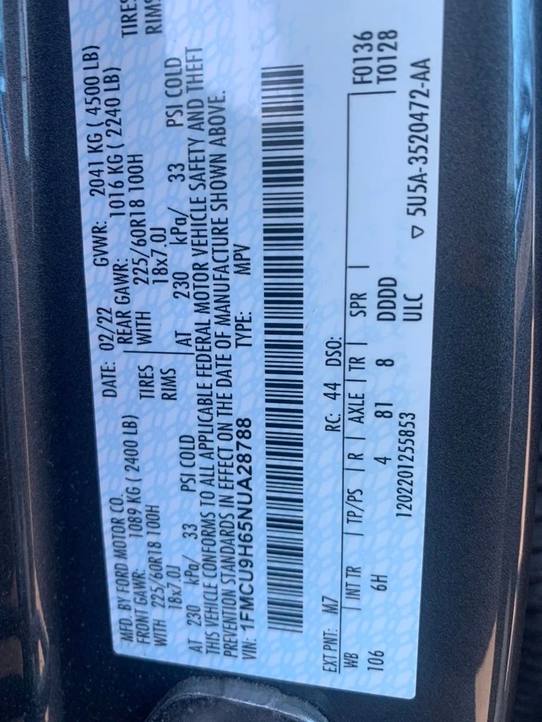 Used 2022 Gray Ford SEL image 8