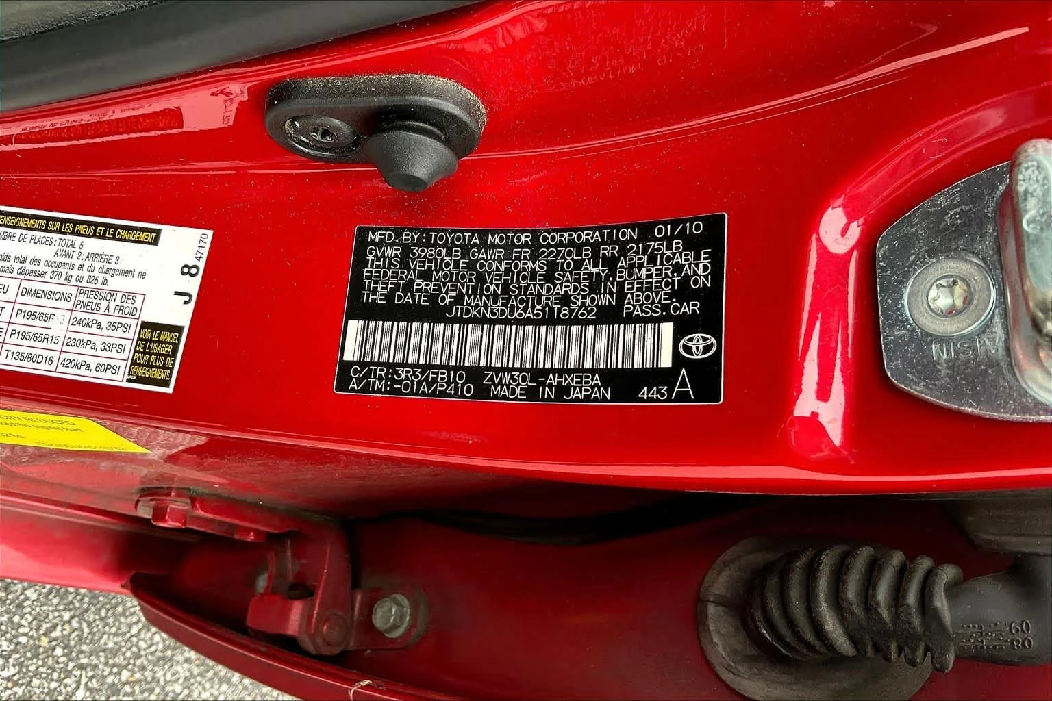 Used 2010 Barcelona Red Metallic Toyota III image 33