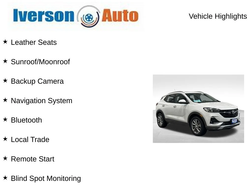 Used 2021 Buick Encore GX Essence with VIN KL4MMGSL4MB163681 for sale in Huron, SD