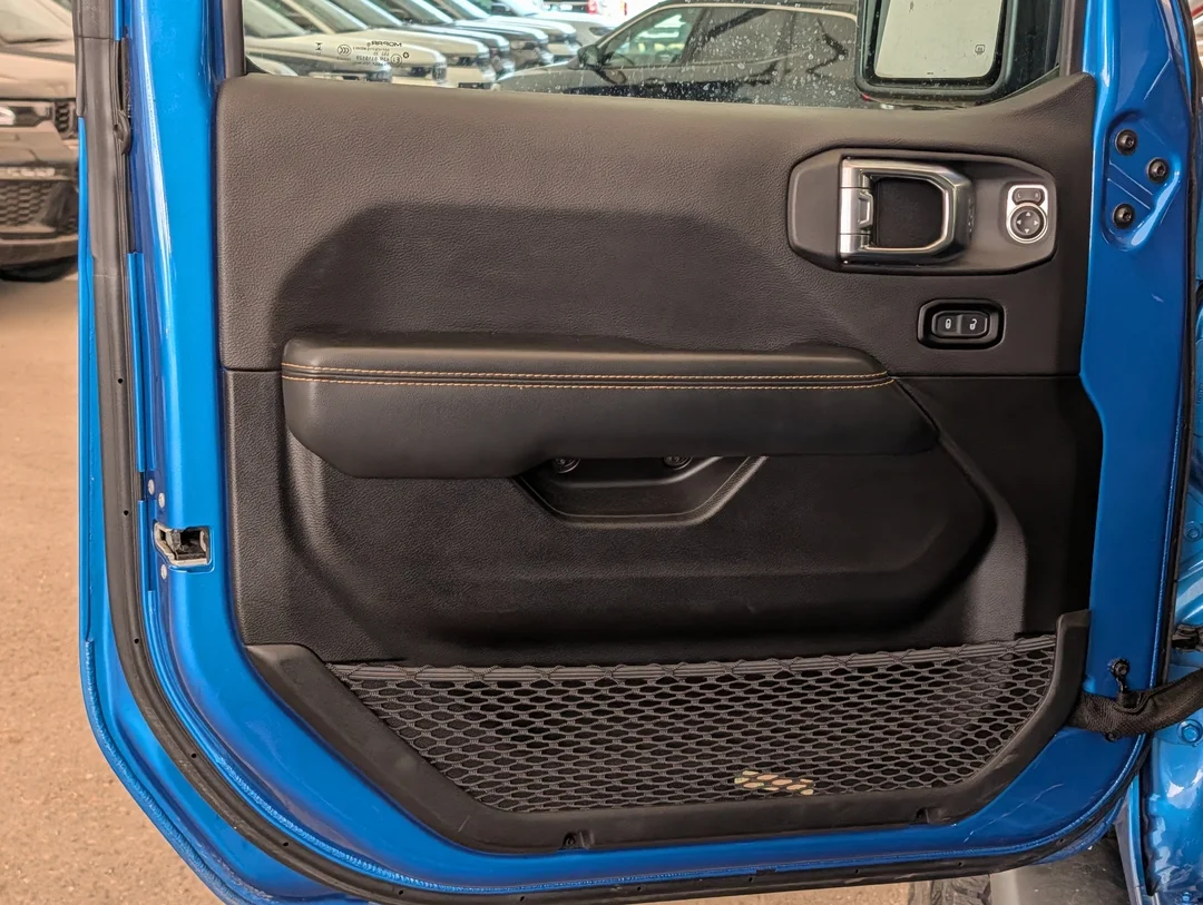 Used 2024 Blue Jeep Sahara - - 4x4 - Leather Seats - Power Soft Top - Remote Start & More! image 12