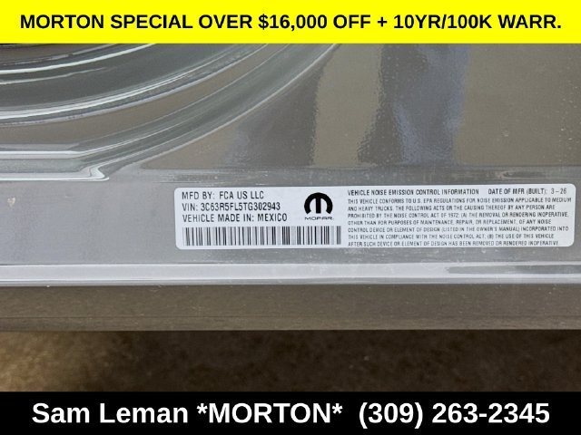 New 2026 Ceramic Gray Clear-Coat Exterior Paint Ram Laramie image 33