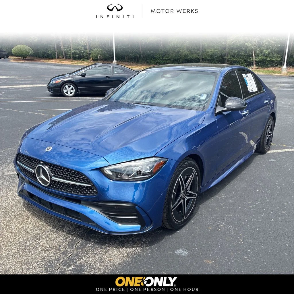Used 2024 Blue Mercedes-Benz C 300 image 1