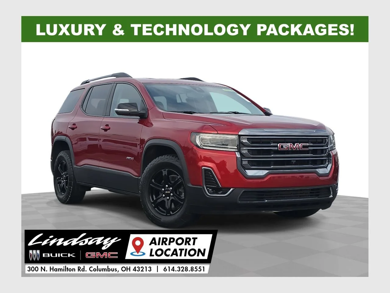 Used 2023 Volcanic Red Tintcoat GMC AT4 image 1