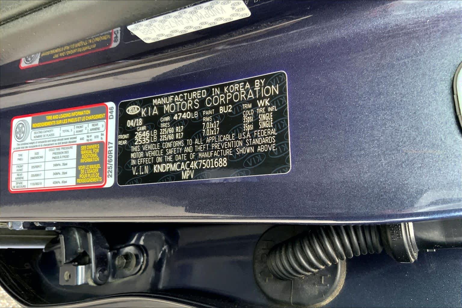Used 2019 Pacific Blue Kia LX image 33