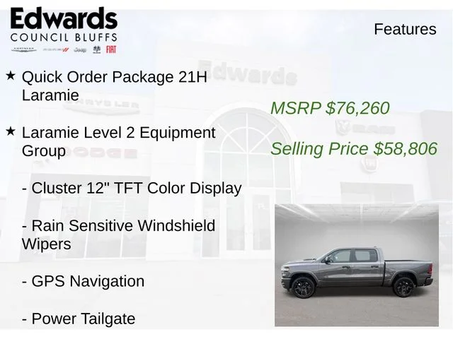 New 2026 Gray Ram Laramie image 8