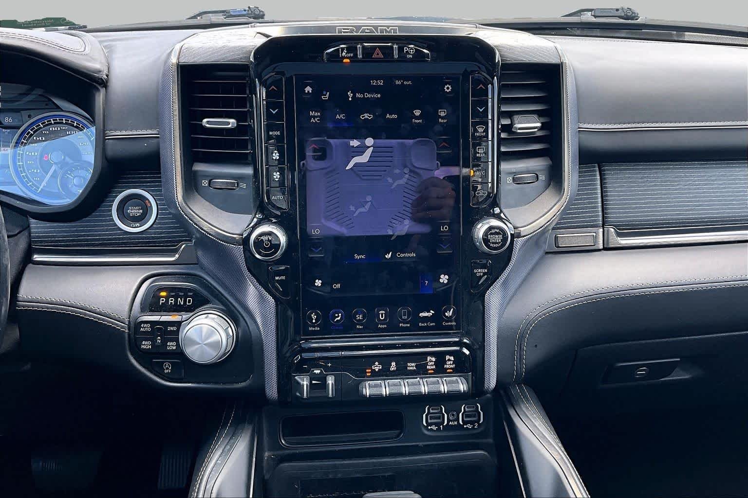 Used 2020 Diamond Black Crystal Pearlcoat Ram Limited image 7
