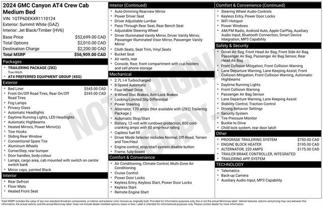 2024 GMC Canyon AT4