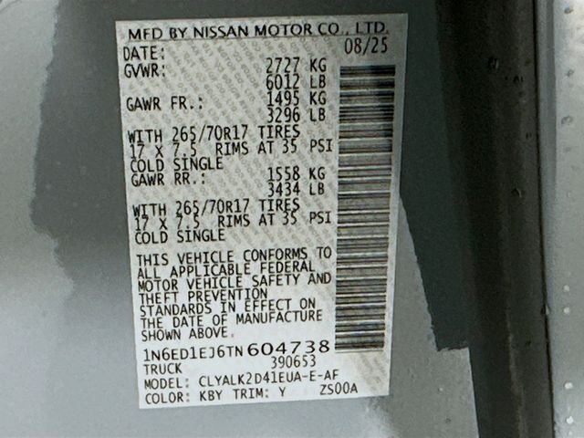 New 2026 Boulder Gray Pearl Nissan Crew Cab PRO-X® image 33