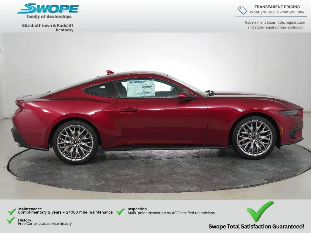 New 2025 Molten Magenta Metallic Tri-coat Ford EcoBoost® Premium Fastback image 3