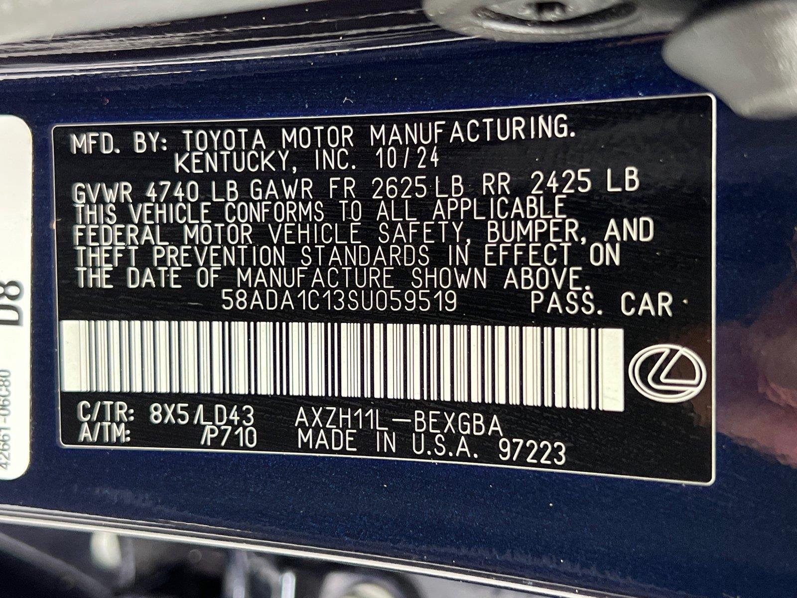 Used 2025 Nightfall Mica Lexus ES 300h image 34
