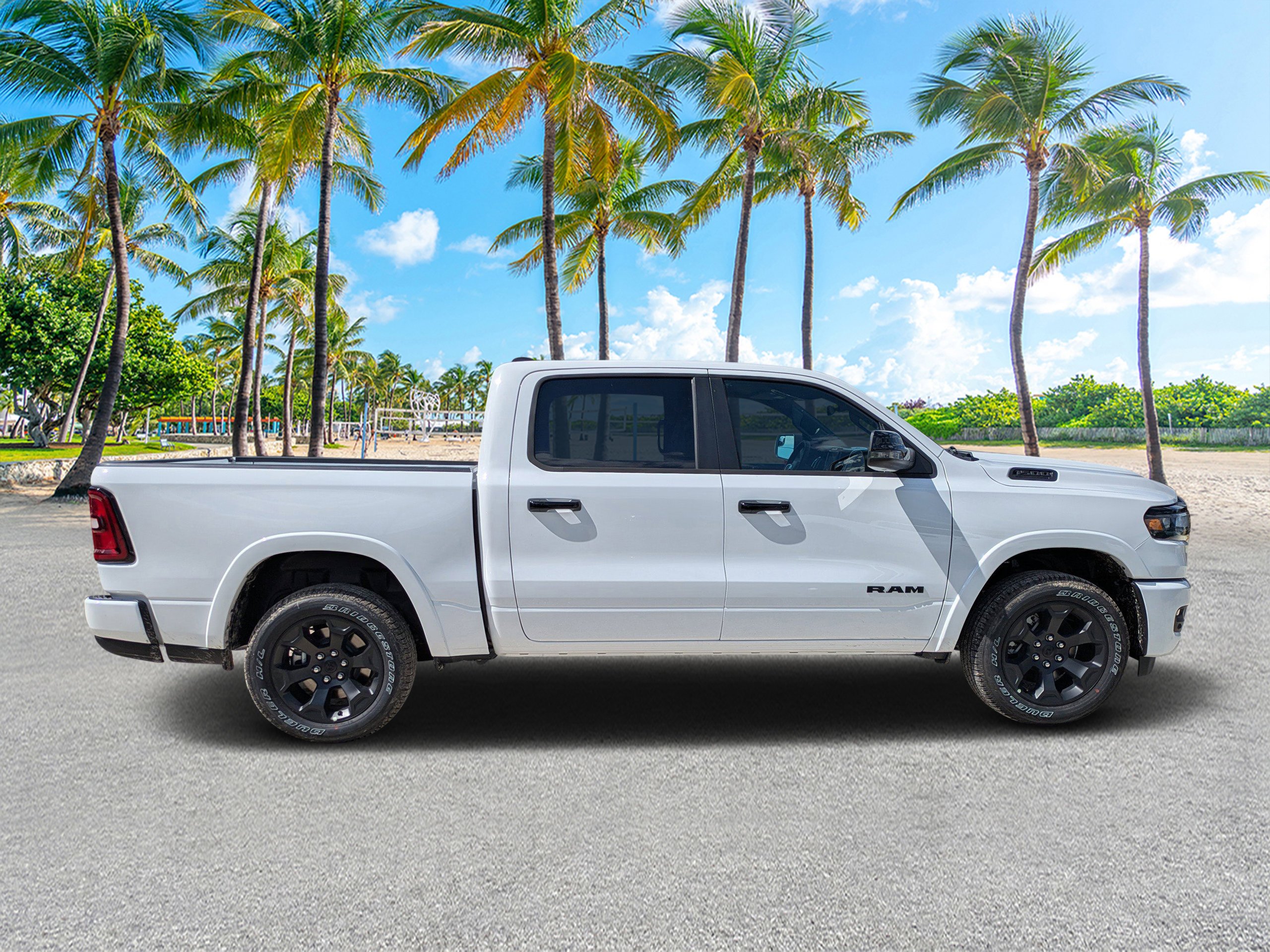 New 2026 Bright White Clear-Coat Exterior Paint RAM Big Horn image 2