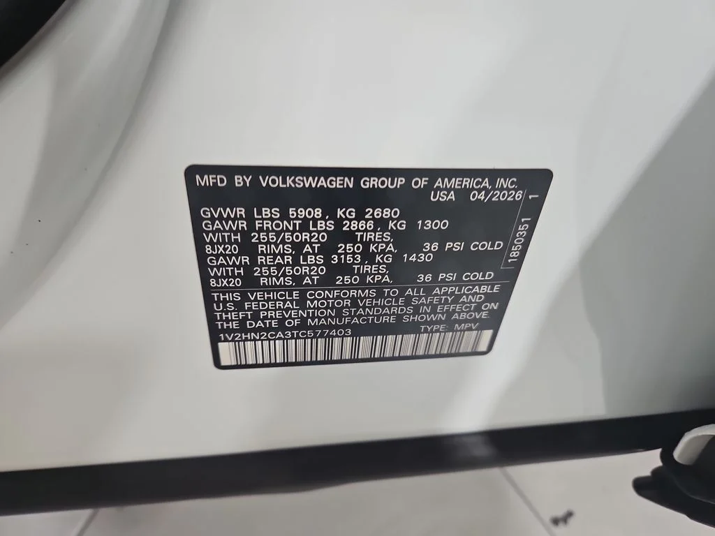 New 2026 White/off-white Volkswagen SE w/Technology image 26