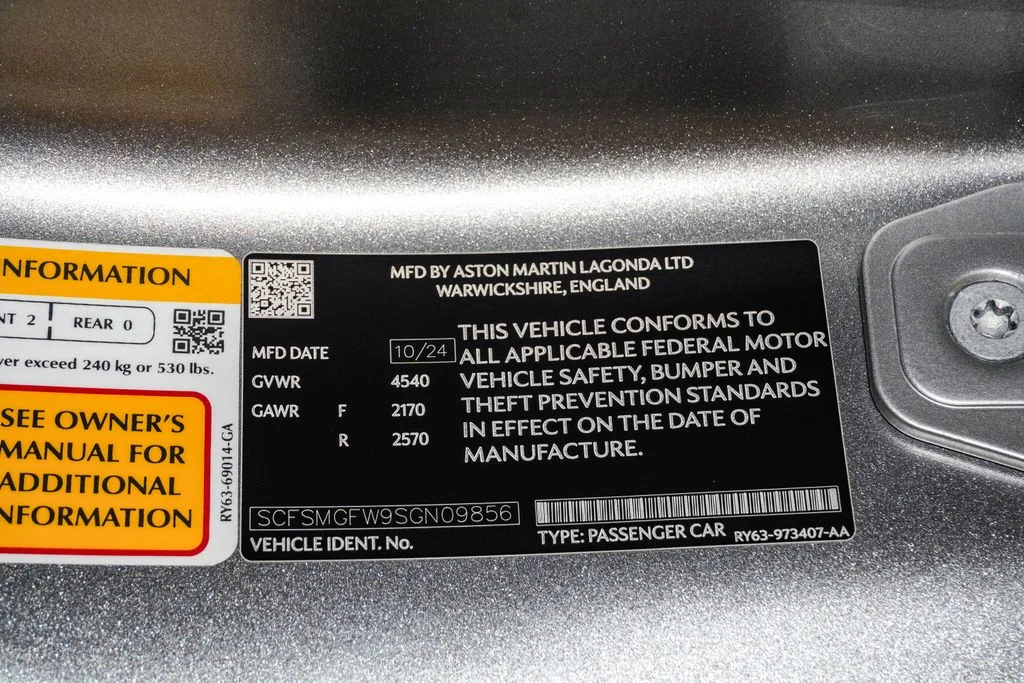 Used 2025 Aluminite Silver Aston Martin Coupe image 35