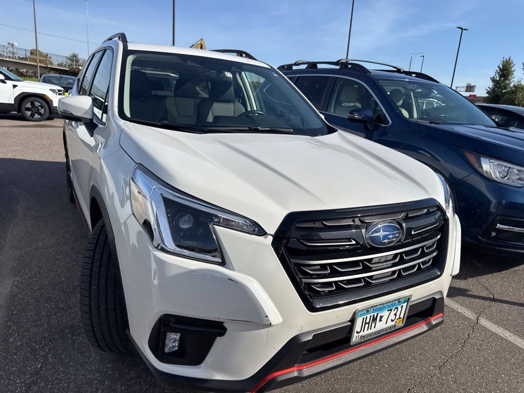 Used 2022 Subaru Forester Sport with VIN JF2SKAJC3NH482880 for sale in St. Louis Park, Minnesota