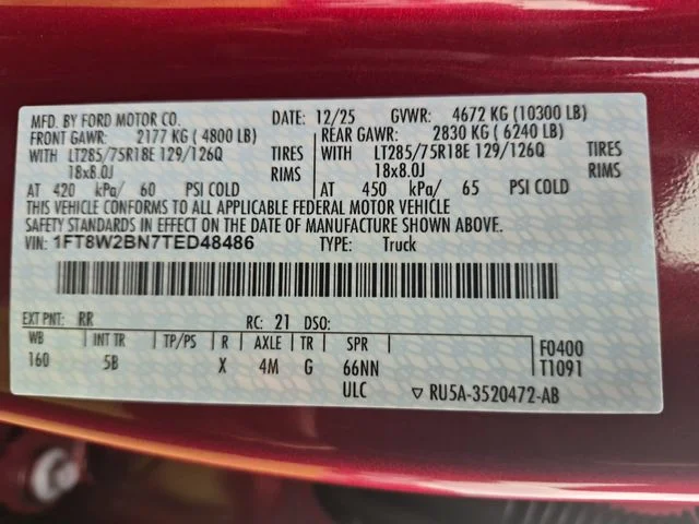 Used 2026 Red Ford Lariat image 39
