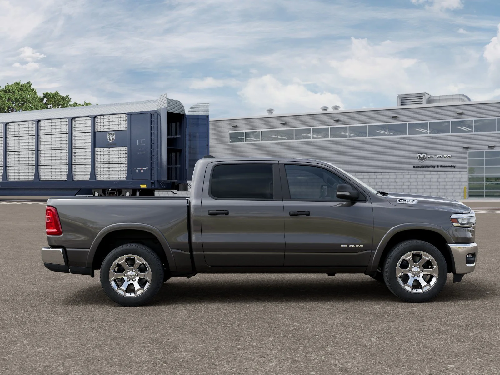 New 2026 Granite Crystal Metallic Clear-Coat Exterior Paint RAM Big Horn/Lone Star image 12