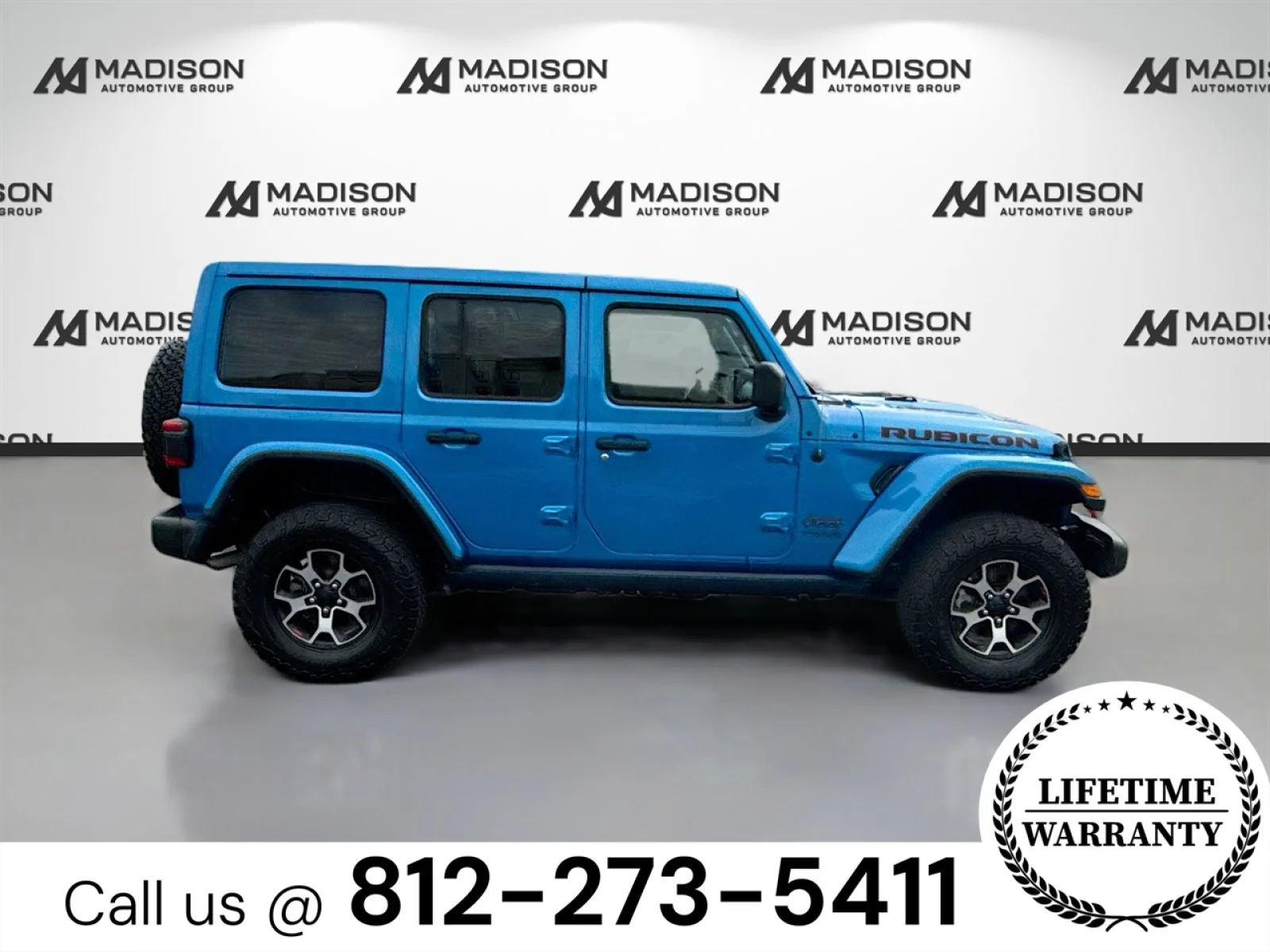 Used 2022 Blue Jeep Unlimited Rubicon image 4