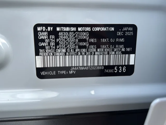 New 2026 White Mitsubishi SEL 1.5T S-AWC image 30