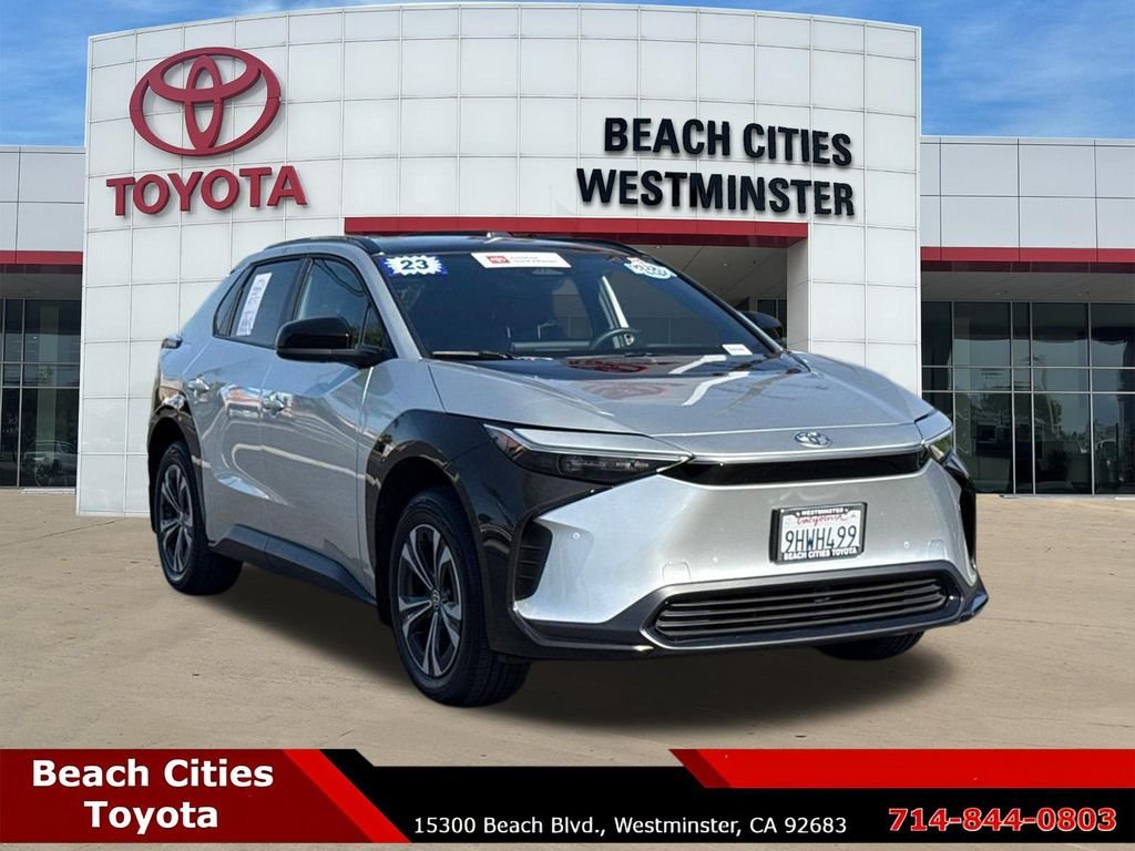 Certified 2023 Toyota bZ4X XLE with VIN JTMAAAAA8PA018703 for sale in Westminster, CA