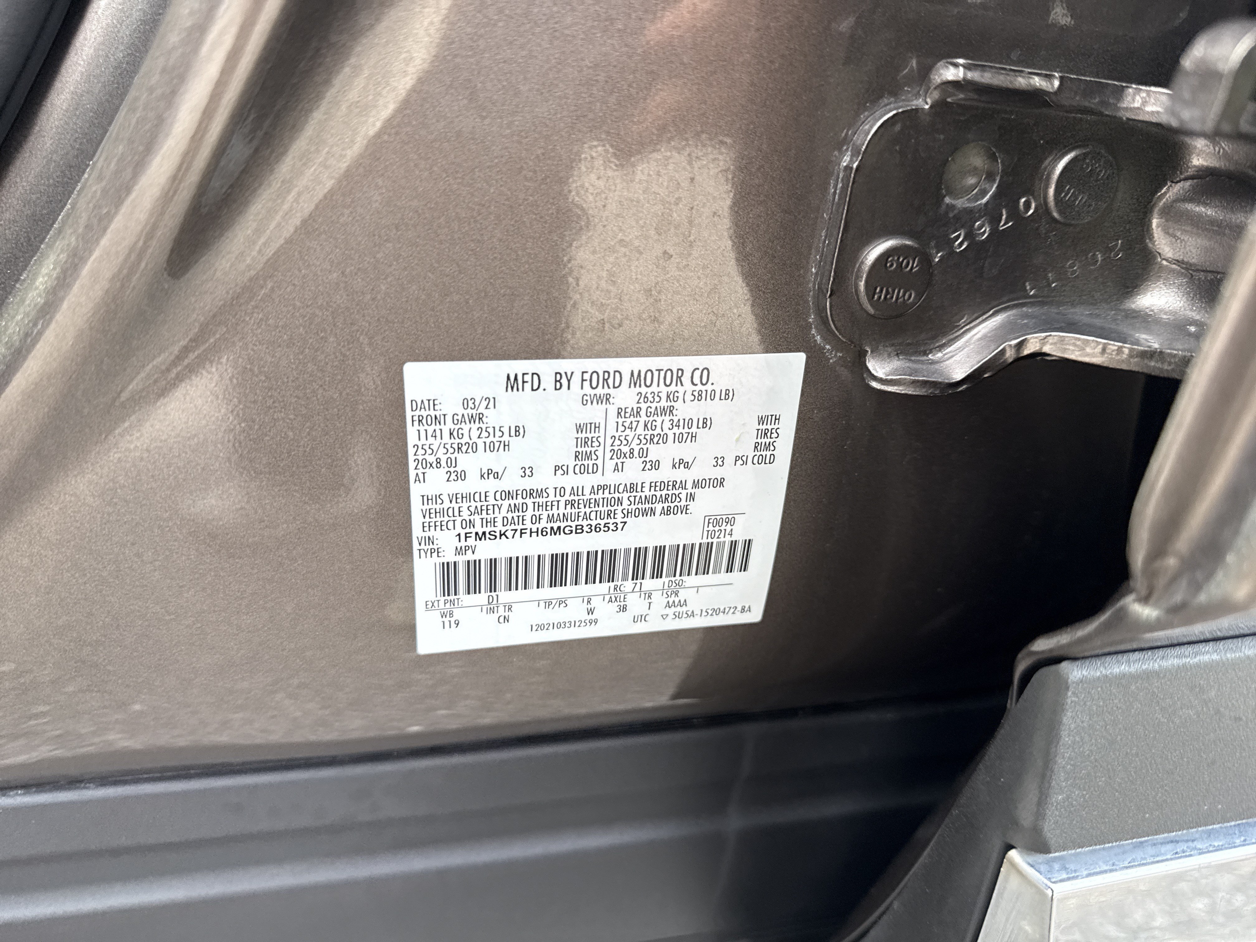 Used 2021 Gray Ford Limited image 32