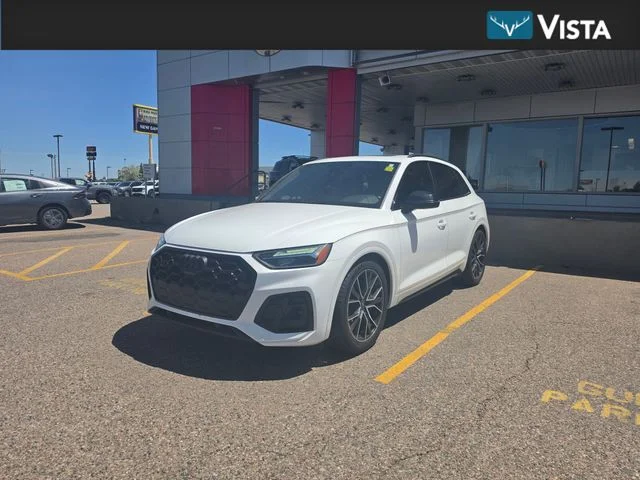 Used 2022 Glacier White Metallic Audi Premium Plus image 1