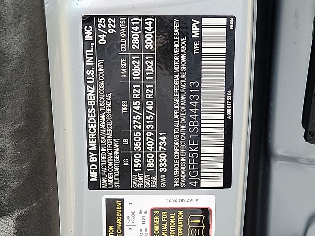Certified Used 2025 Cirrus Silver Metallic Mercedes-Benz GLS 450 image 28