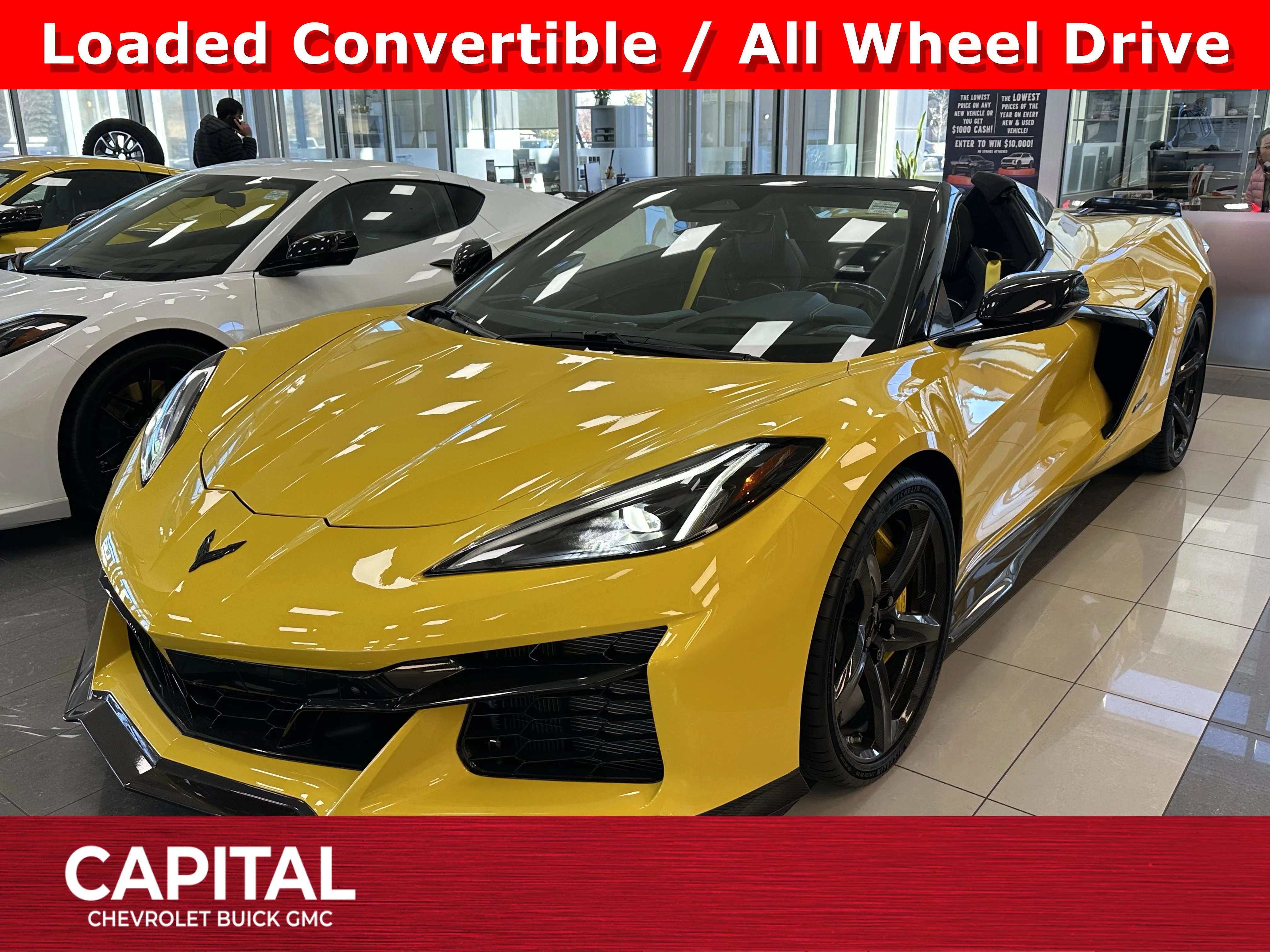 New 2025 Competition Yellow Tintcoat Metallic Chevrolet 3LZ E-Ray image 1