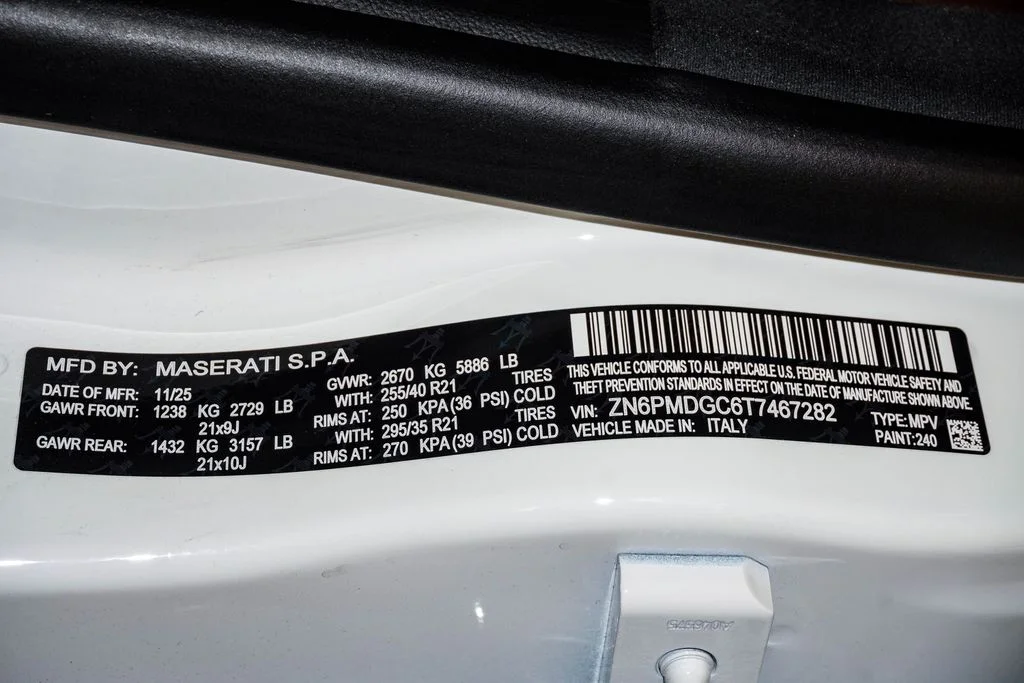 New 2026 Bianco Astro Metallic Maserati Modena image 29