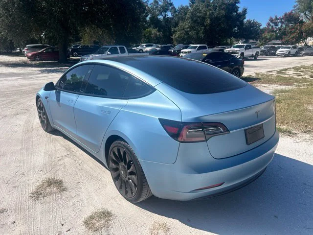 Used 2021 Solid Black Tesla Standard Range Plus image 3