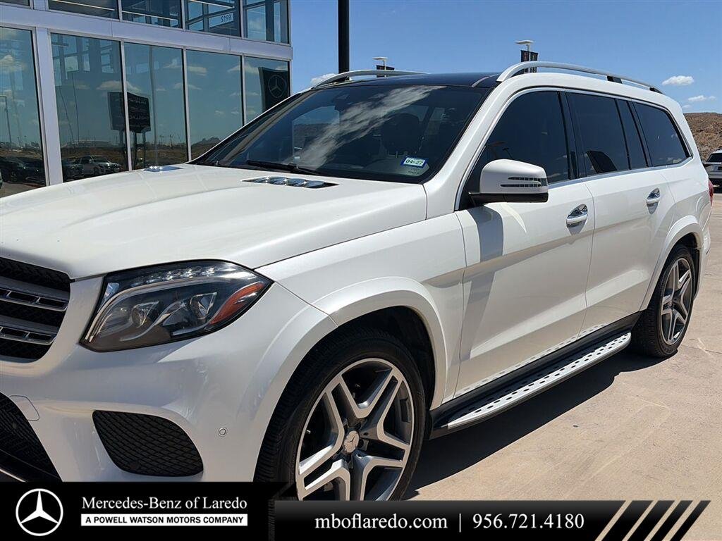 Used 2017 designo Diamond White Metallic Mercedes-Benz GLS 550 image 1