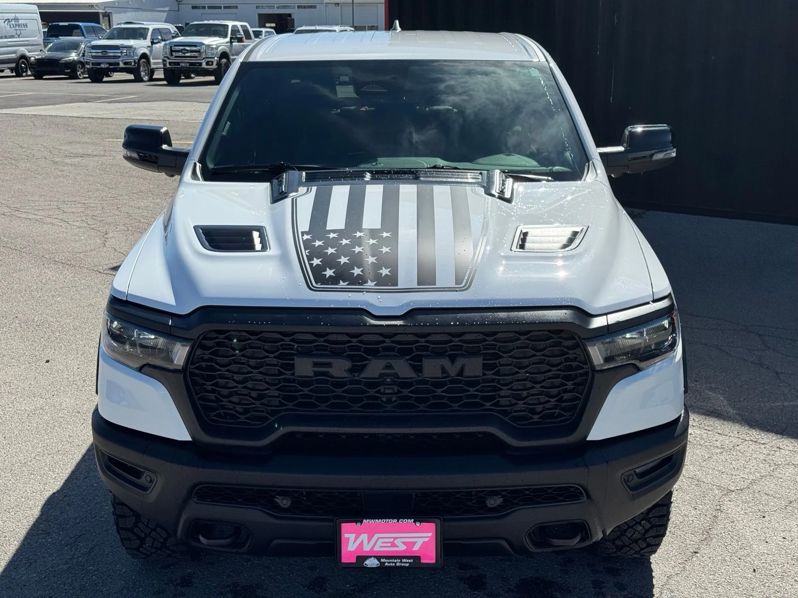 New 2026 Bright White Clear-Coat Exterior Paint RAM Rebel image 3