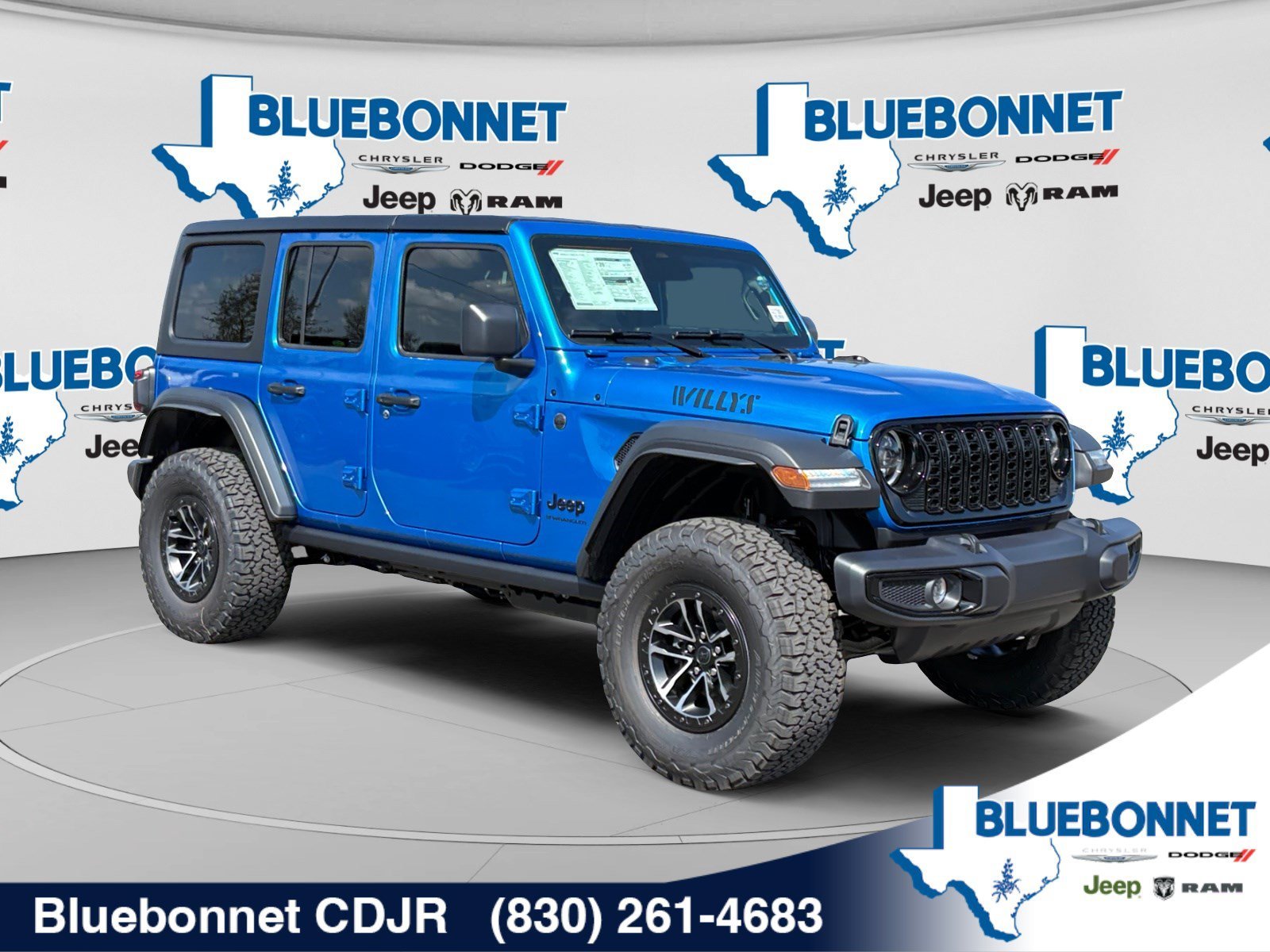 New 2026 Hydro Blue Pearl-Coat Exterior Paint Jeep Willys image 3