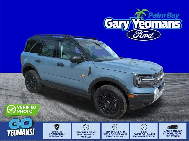 New 2026 Azure Gray Metallic Tri-Coat Ford Badlands® image 1