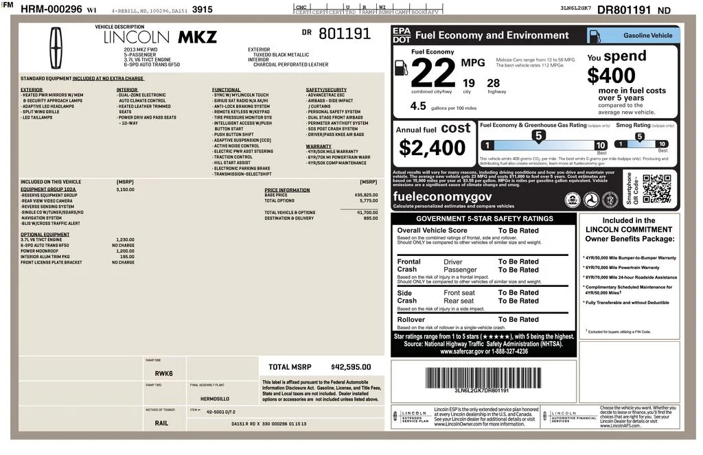 Used 2013 Black Lincoln Base image 11