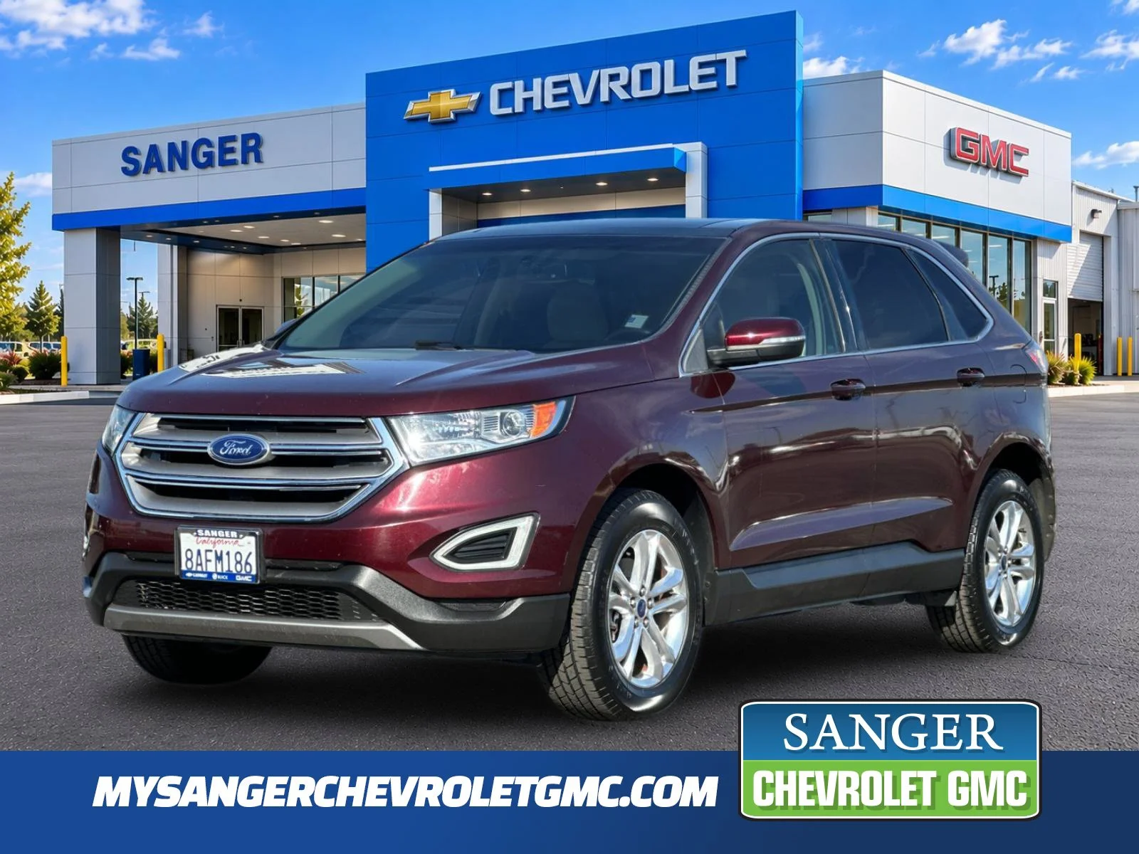 Used 2017 Red Ford SEL image 1