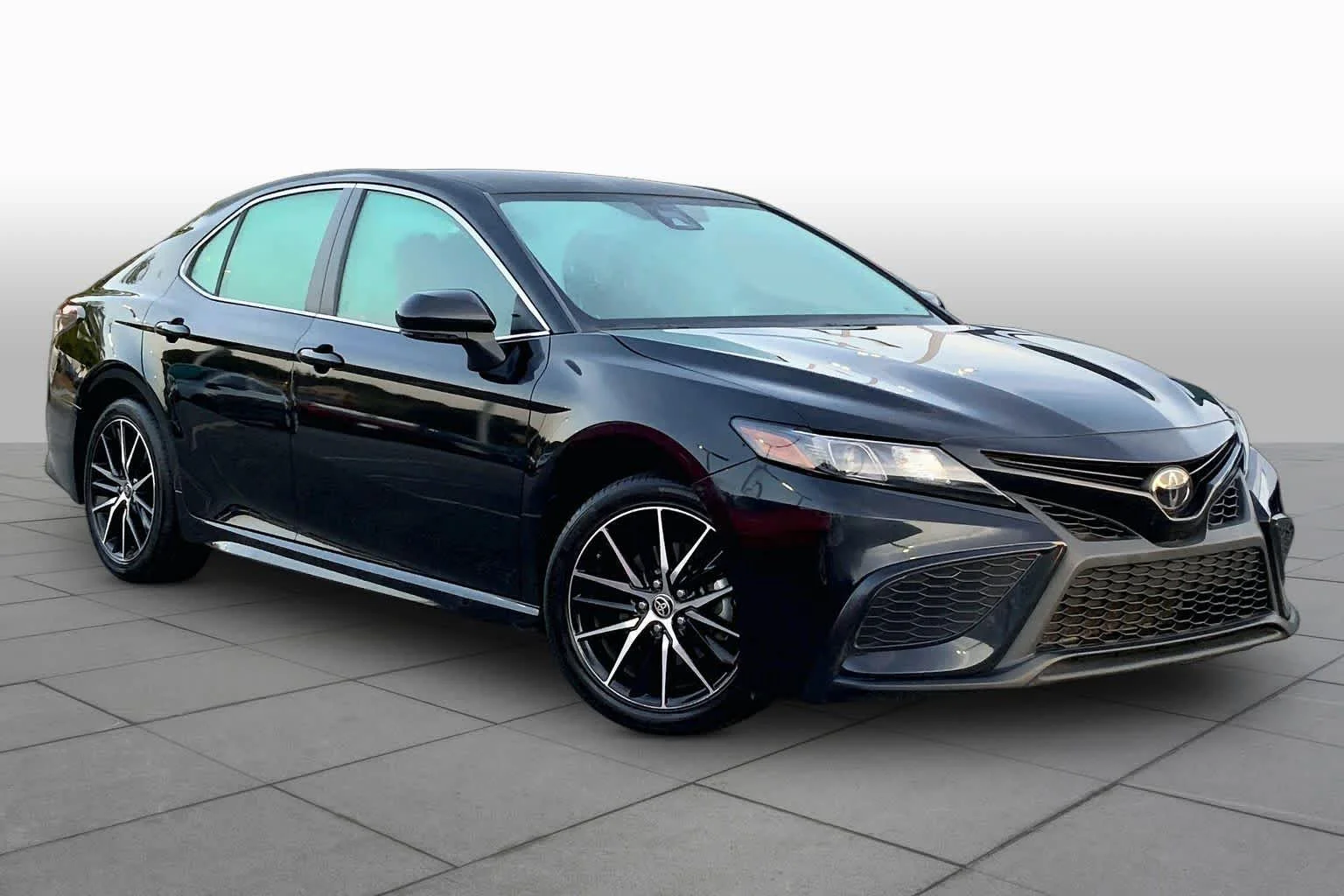 Used 2024 Midnight Black Metallic Toyota SE image 3