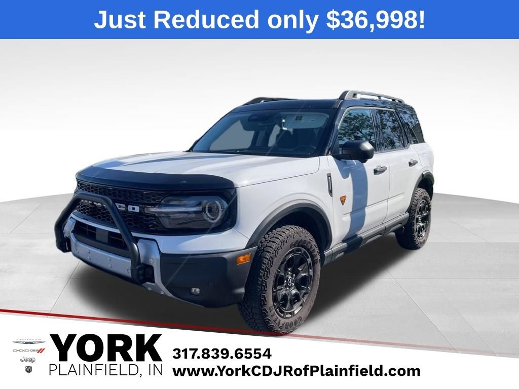 White 2025 Ford Bronco Sport Badlands AWD SUV / Crossover All-Wheel Drive 8-Speed Automatic