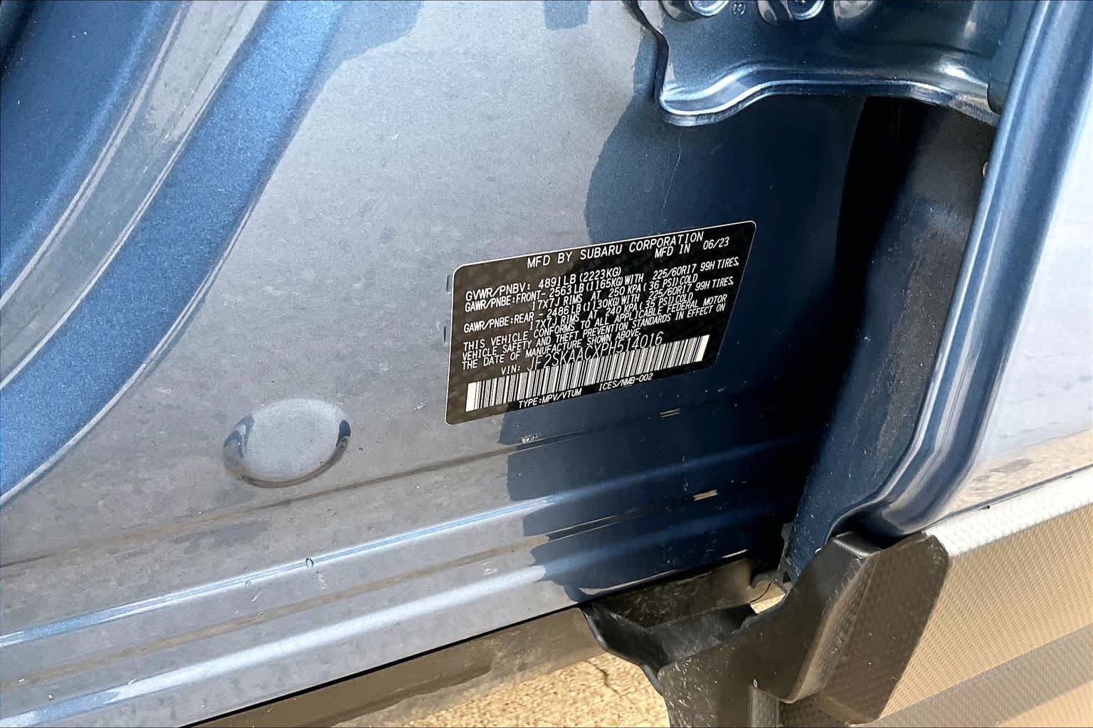 Used 2023 Horizon Blue Pearl Subaru  image 34
