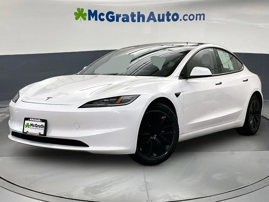 Used 2025 Tesla Model 3 Long Range with VIN 5YJ3E1EB6SF904857 for sale in Iowa City, IA
