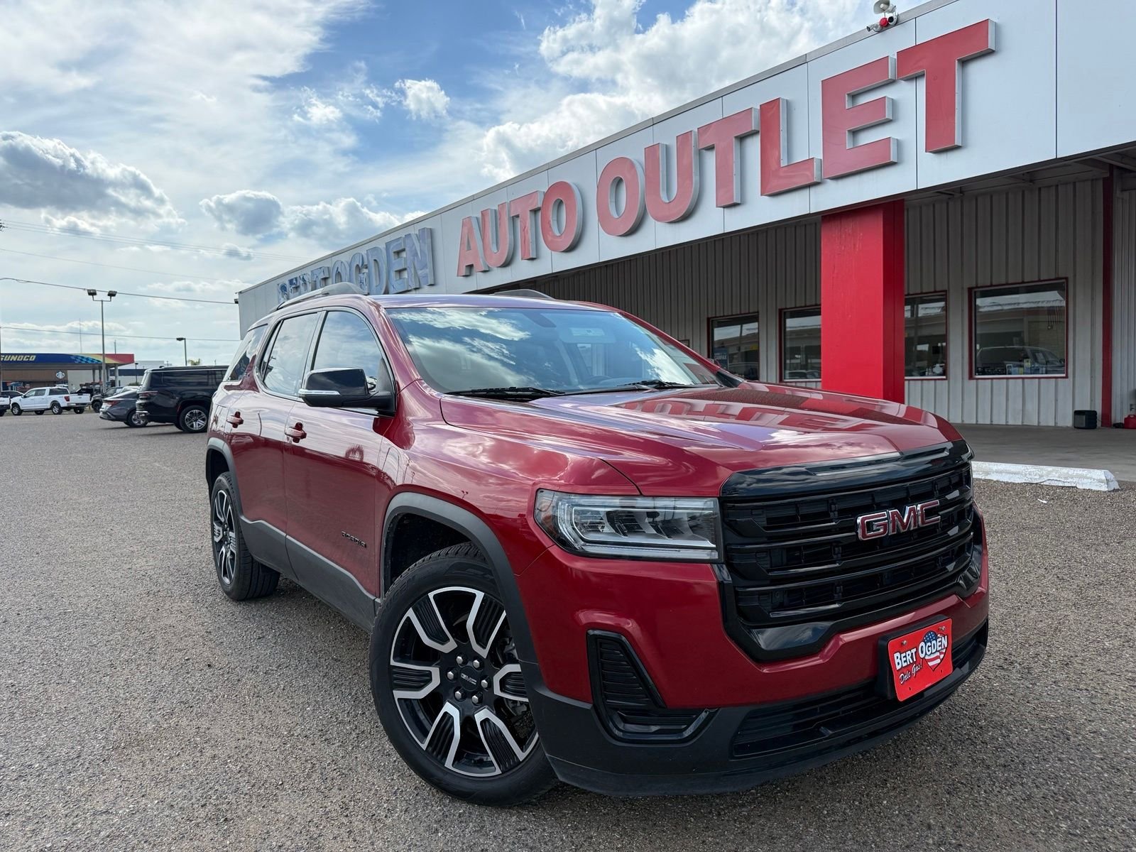 Used 2021 Red GMC SLE image 1