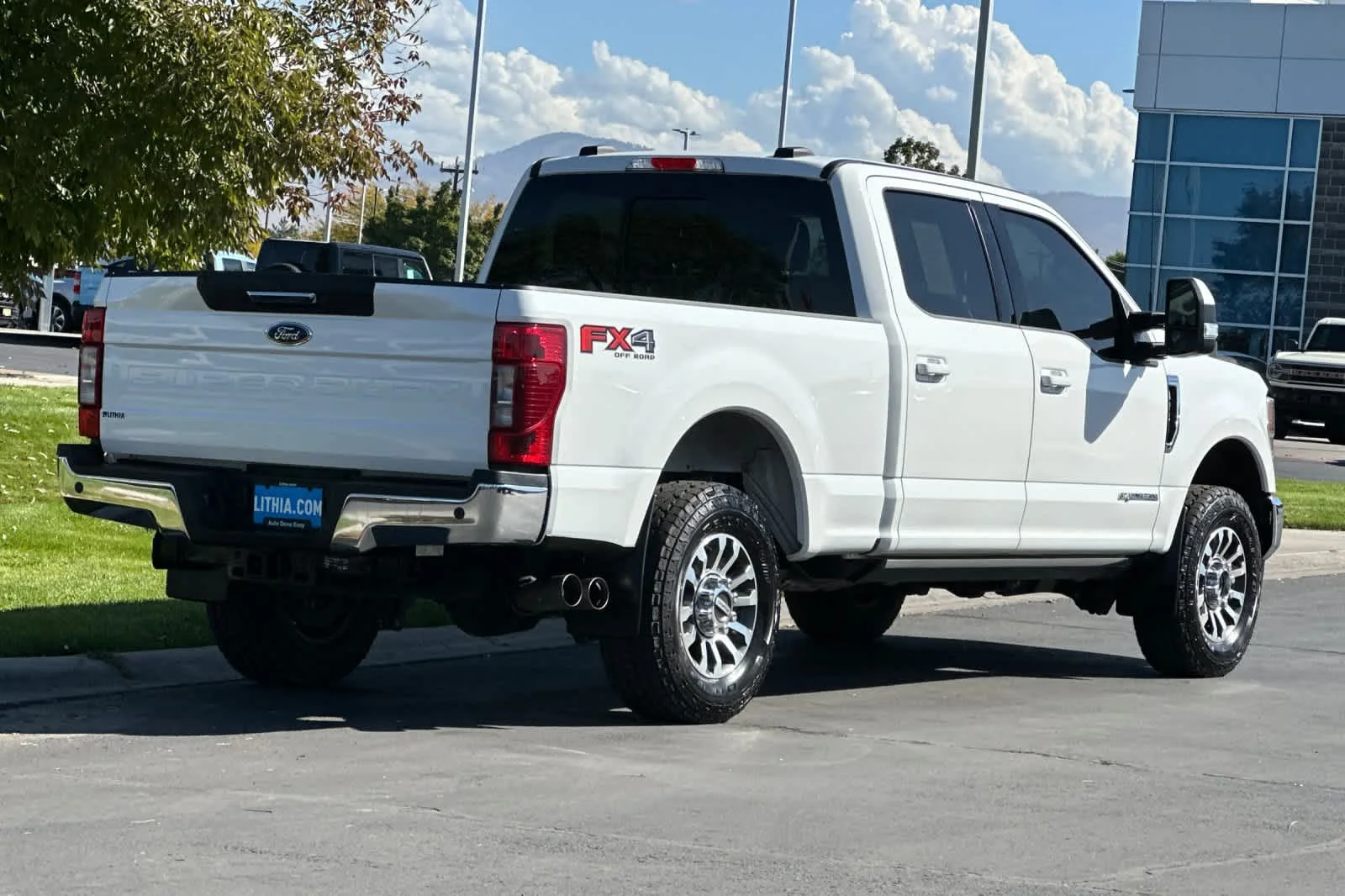 Certified Used 2022 Star White Metallic Tri-Coat Ford LARIAT image 2