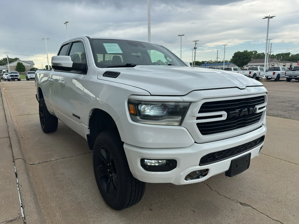 Used 2021 Bright White Ram Sport image 2