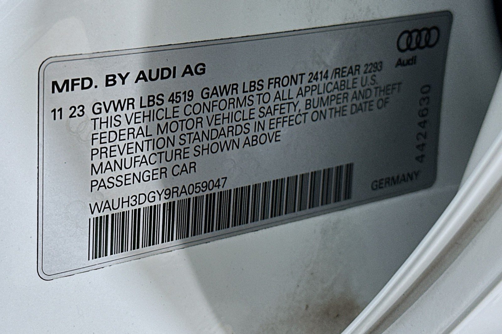 Used 2024 Glacier White Metallic Audi Premium Plus image 24