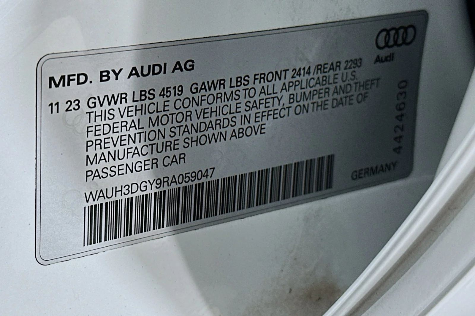 Used 2024 Glacier White Metallic Audi Premium Plus image 24