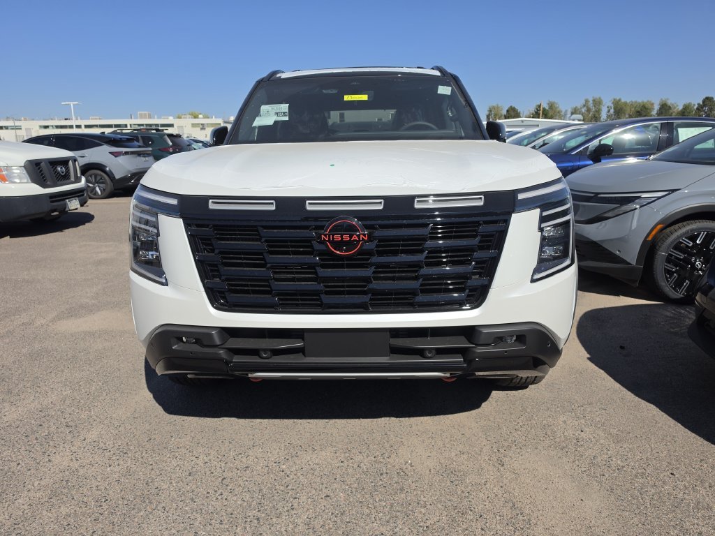 New 2027 Aspen White TriCoat / Super Black Two-tone Nissan PRO-4X image 2
