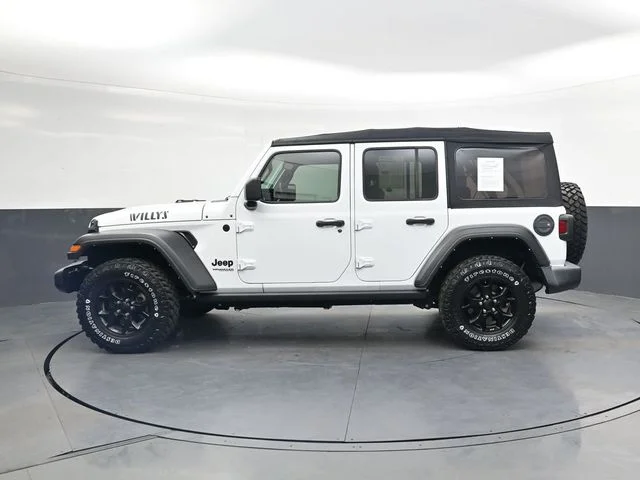 Used 2022 Bright White Clearcoat Jeep Unlimited Willys image 8