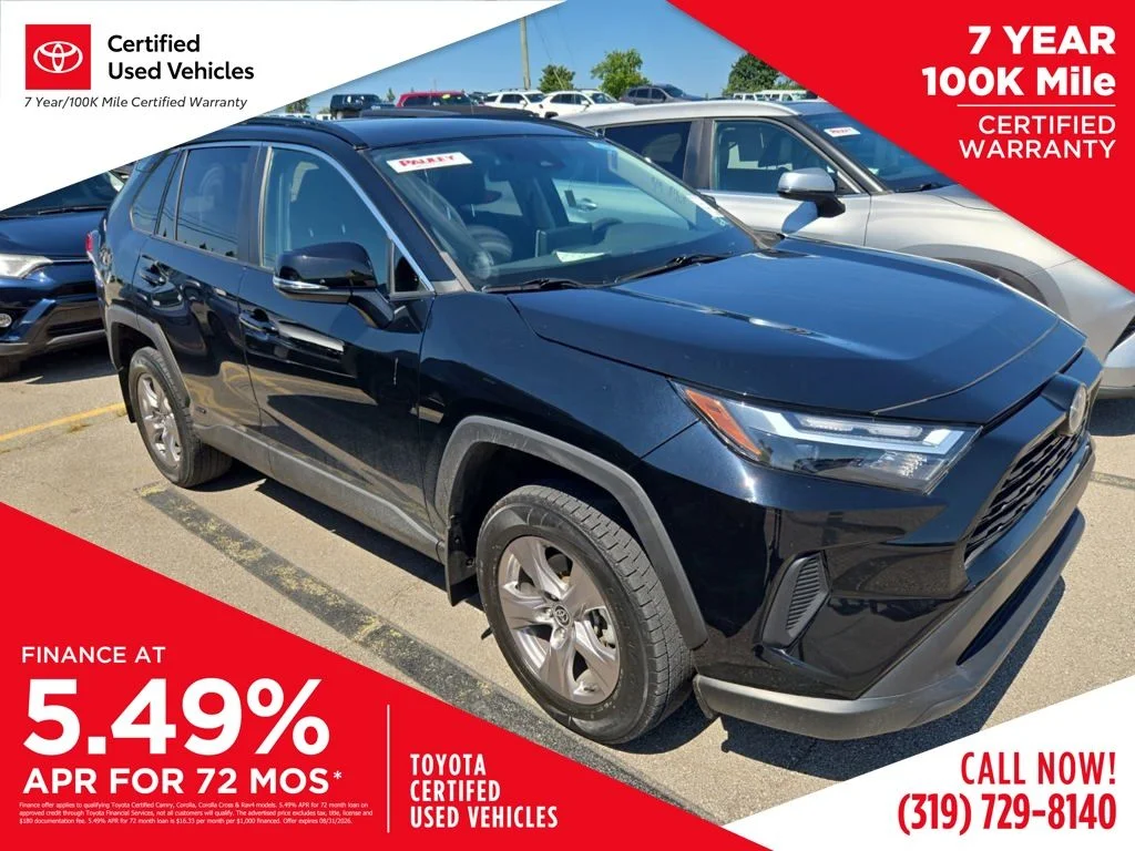 Certified Used 2022 Black Toyota XLE image 1