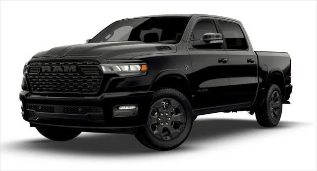 New 2026 Diamond Black Crystal Pearl-Coat Exterior Paint RAM Big Horn/Lone Star image 1