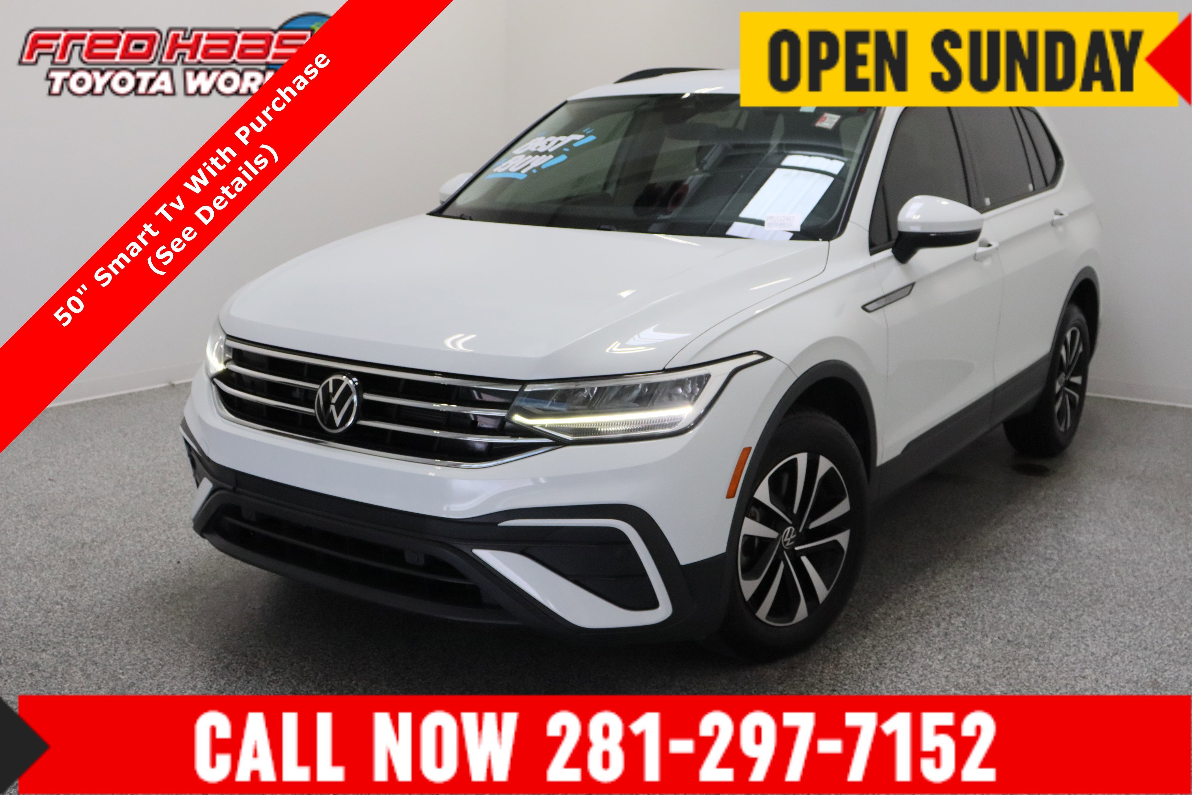 Used 2023 Pure White Volkswagen S 2.0T image 1
