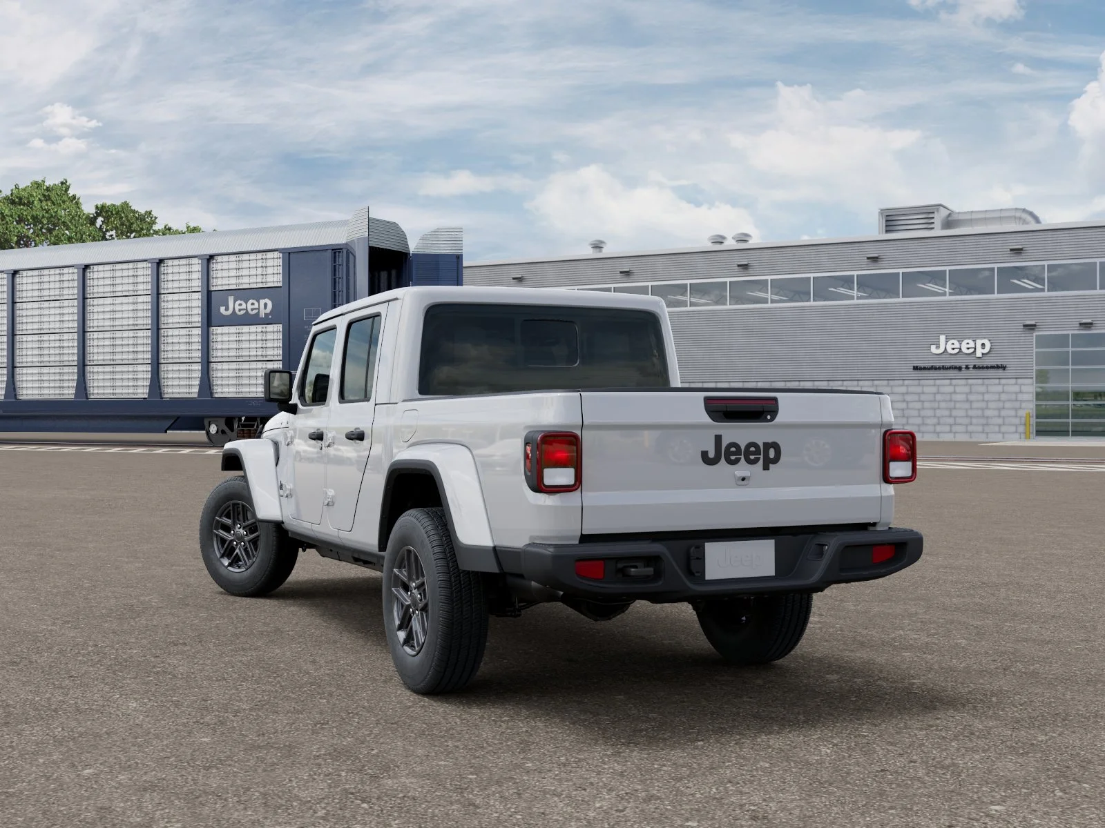 New 2026 Bright White Clear-Coat Exterior Paint Jeep Sport S image 16